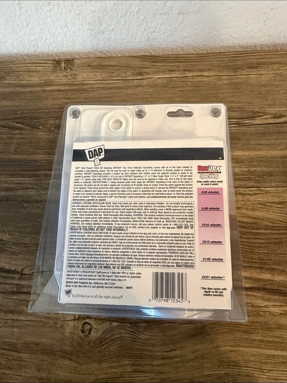 DryDex Wall Repair Patch Kit with Pink Spackling (Brand New - Unopened)